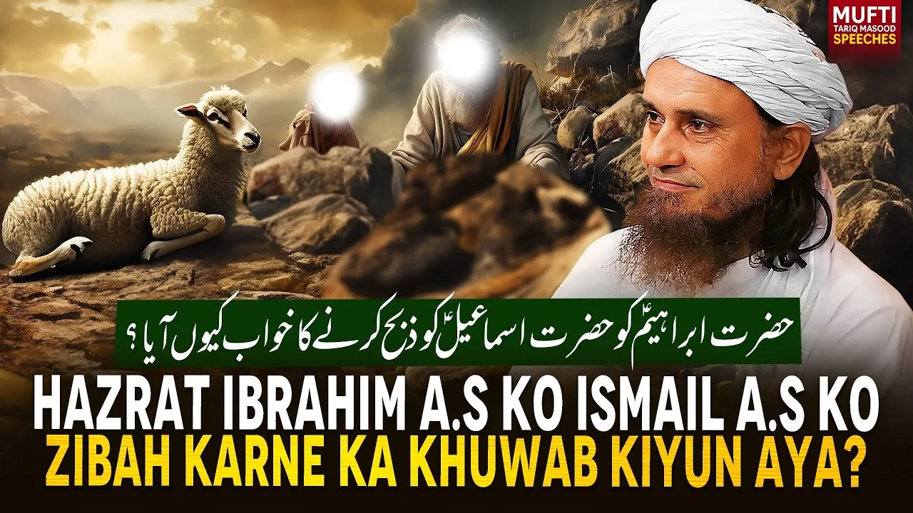 Hazrat Ibrahim A.S Ko Ismail A.S ko Zibah Karne Ka Khuwab Kiyun Aya | Mufti Tariq Masood Speeches